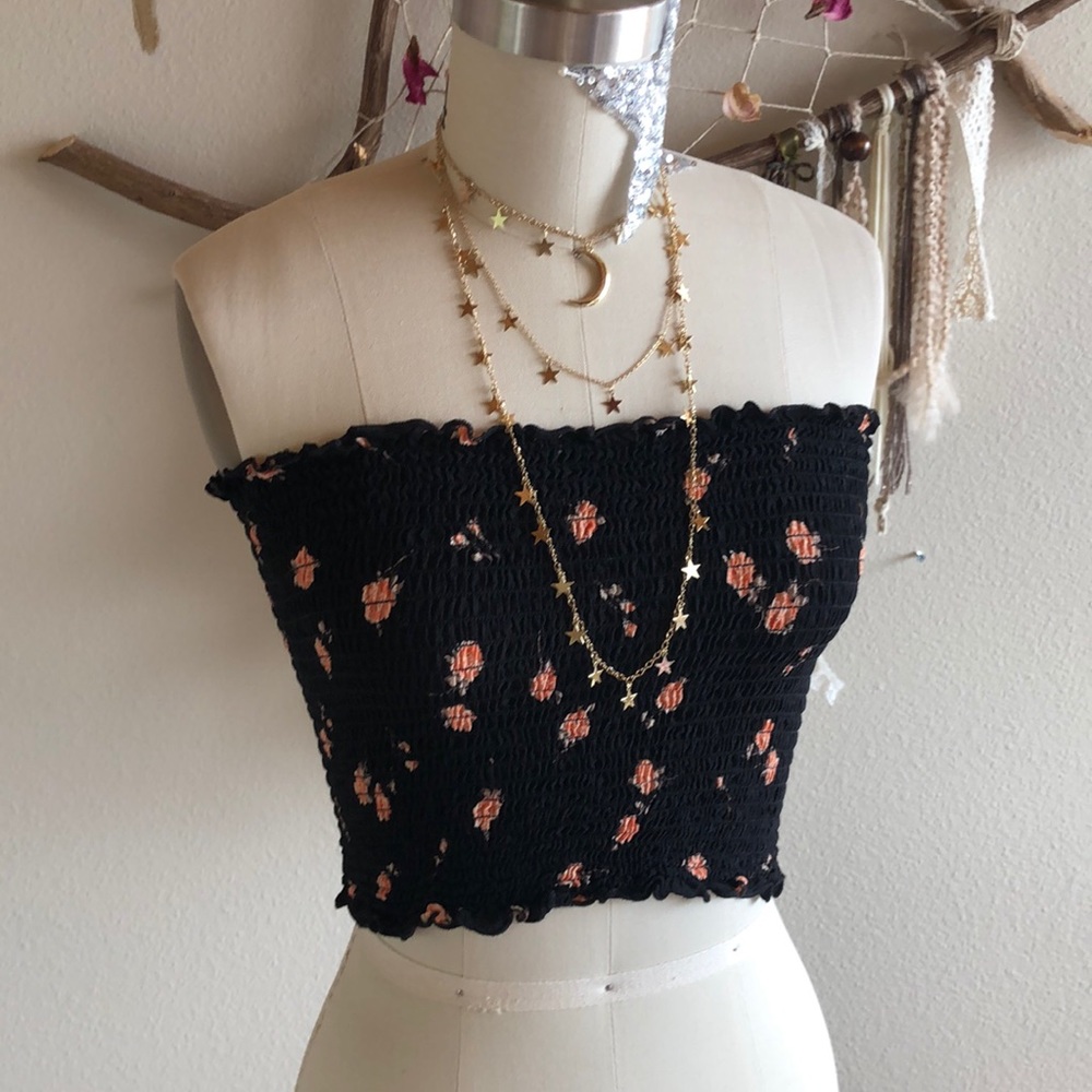 Brandy Melville Floral Tube Top